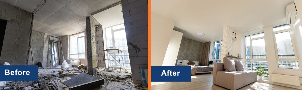 Before and After Wall Removal Bateman