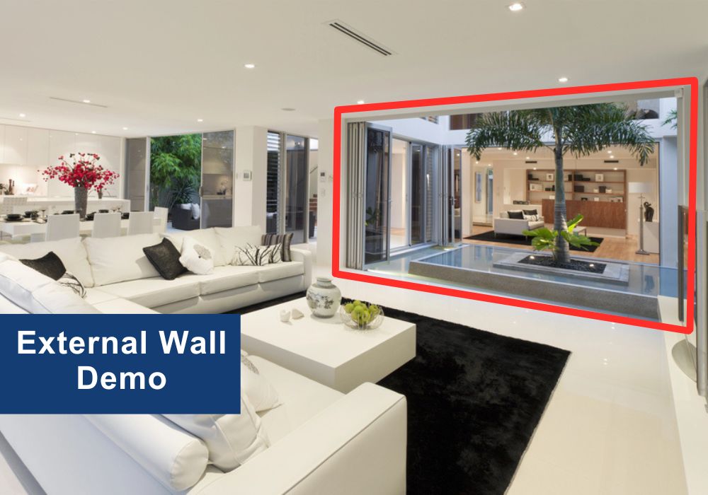 External Wall Demo in Bateman with wall highlight