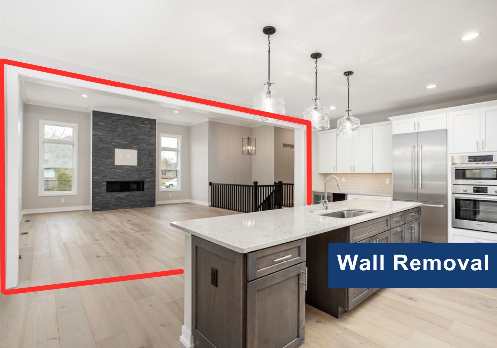 Wall Removal in Bateman Home with Wall Highlight